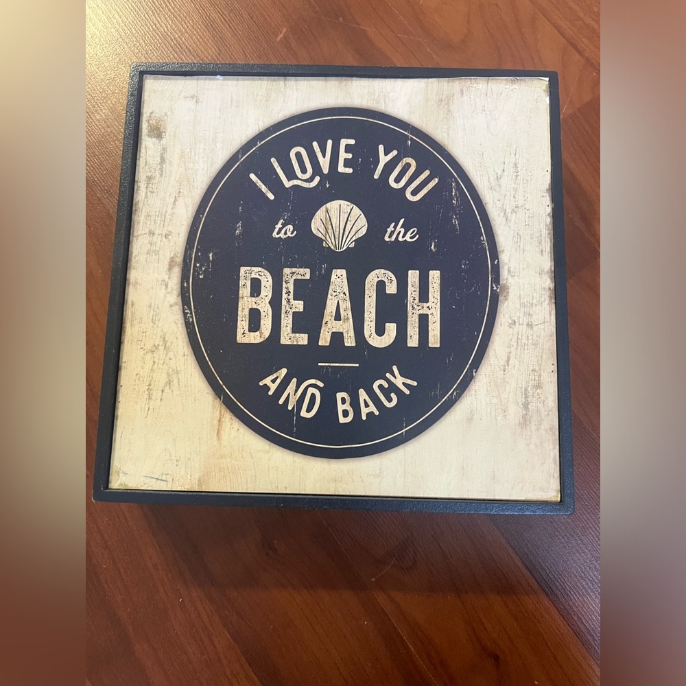 I love you to the beach and back decor